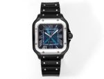 THB Factory Santos De Cartier 39.8*47.5mm 316L Steel Blue/Black Face Men Watch
